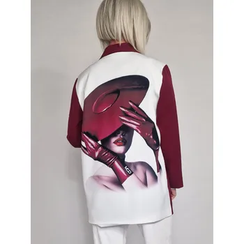 Dámské sako Miss City Official Bordó sako MADAME Bordó, UNI S-XL