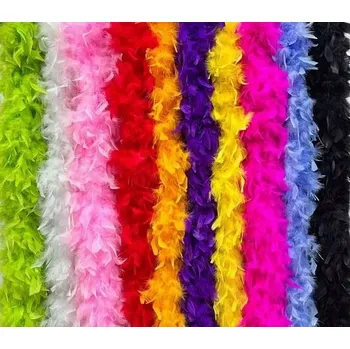 Šála Boa z peří, šála, 160 cm, mix barev, 7 kusů