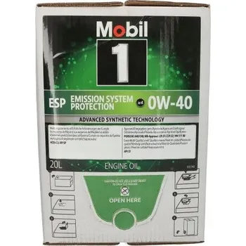 Motorový olej Motorový olej Mobil 20 l 0W-40