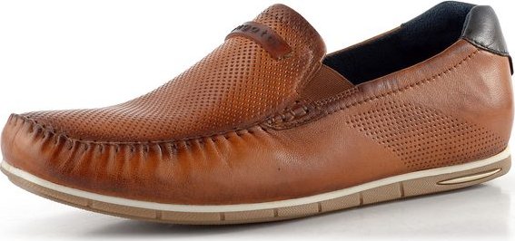 Bugatti pánské kožené mokasíny koňakové 321-A2X6G-4000 - 46 | P702957