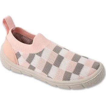 Dívčí bačkory BEFADO růžové tenisky šachovnice papuče do školky vel. 28