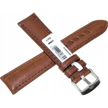 Řemínek na hodinky KOŽENÝ HNĚDÝ ŘEMÍNEK K HODINKÁM 20 mm CHERMOND