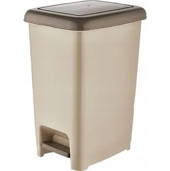 Odpadkový koš Odpadkový koš Dunya s plastovou klapkou, bílý, 60 l