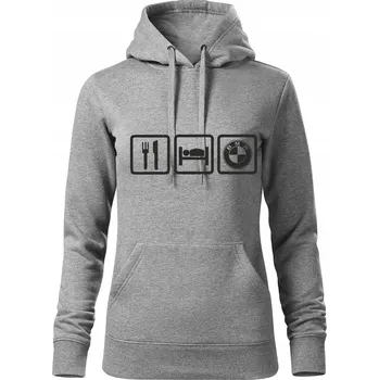 Dámská mikina JHK dámská mikina přes hlavu, s s kapucí, velikost XL