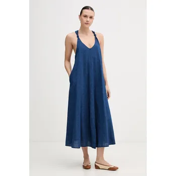 Dámské šaty Bavlněné šaty Dkny DJ6D9188 modrá 55J, vel. S