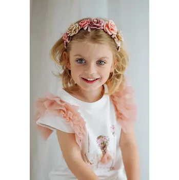 Čelenka Dětská čelenka do vlasů Jamiks REBECCA REBECCA.Opaska.JLI001.G růžová 30X, vel. ONE SIZE