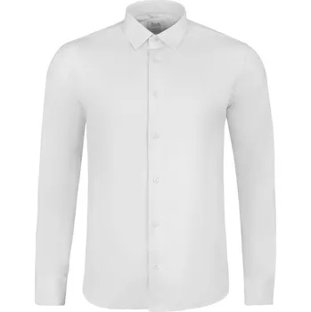 Pánská košile Klasická bílá košile slim fit ESP06 - standardní střih, XL