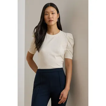 Dámská halenka Bavlněná halenka Lauren Ralph Lauren 200P13313 béžová 01X, vel. S