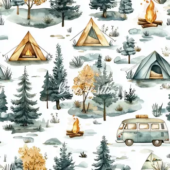 Úplet, Stanování, světlý podklad (E) (Top kvalitní úplet Bella digitisk)