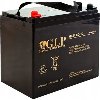 Záložní baterie GLP 80-12: GLP 80-12: Akumulátor VRLA AGM 12V/80Ah M6 (260x167x209mm)