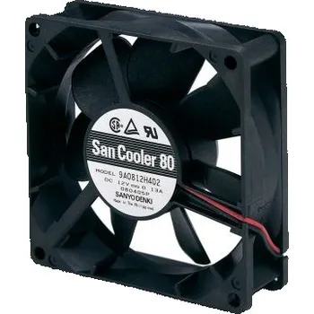 Počítačové chlazení Axiální ventilátor, řada: 9A DC, 80 x 25 x 80mm, průtok vzduchu: 61.8m³/h 1.56W 12 V DC