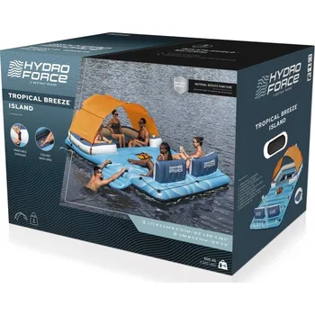 Dětské zboží Ostrov nafukovací 373x264x73 cm