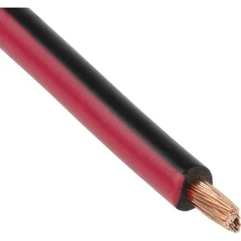elektrický kabel Automobilový vodič barva Černá/Červená plocha průřezu 1 mm² -40 plus 100 °C 600 V 30m RS PRO Zpomalovač hoření