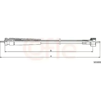 Plynové lanko COFLE Náhon tachometru CFL S03001