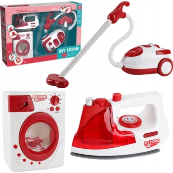 Dětský spotřebič Velká sada domácích spotřebičů pro děti - vysavač a pračka