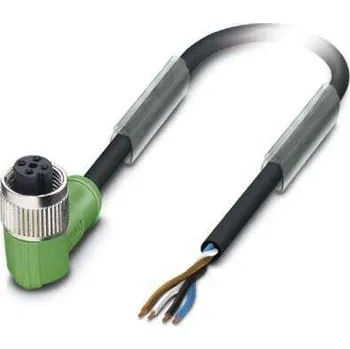 Elektrická zásuvka Kabel ovladače snímače, A: Vnitřní, A: Úhlová zásuvka M12 5, B: Bez koncovky, 48 V, IP67 Phoenix Contact 5 m