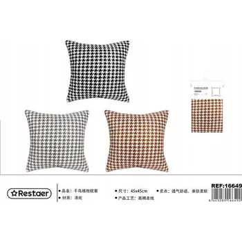 Povlak na polštářek Stylový Dekorační Povlak na Polštář Vzor Kostka 45x45cm