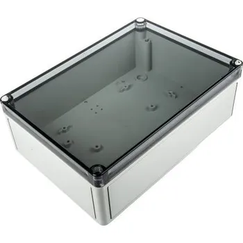Rozvaděč Skříň, řada: TK PS IP66 barva Modrá transparentní, šedá Polystyren 254 x 180 x 90mm