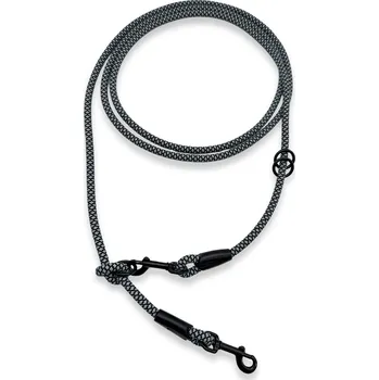 PafDog® Přepínací nastavitelné vodítko 6mm, 11 délek, šedo-černé extra pevné DÉLKA VODÍTKA: 1.5 metru