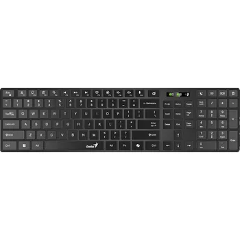 Klávesnice Genius Slimstar 7250BT Klávesnice, bezdrátová, Bluetooth 5.0, 2,4GHz, USB přijímač, Copilot klávesa, CZ+SK layout, černá 31320004409