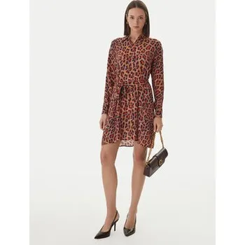 Dámské šaty LOLA CASADEMUNT Košilové šaty MS2616017 Hnědá Regular Fit S