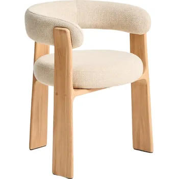 Kave Home Béžová dřevěná zahradní židle Granite