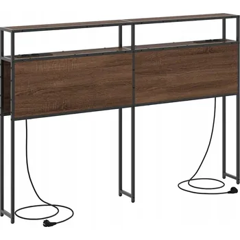 Úložné čelo postele s policí Hnědý dub 140 cm Kompozitní dřevo