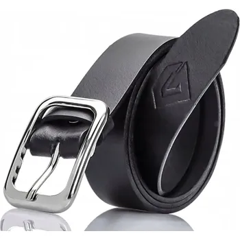 Opasek Elegantní Úzký 3cm KOŽENÝ OPASEK dámský Černý k Tunice Svetru 110cm