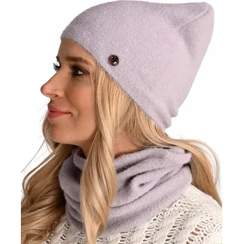 Čepice Alur sada: čepice a nákrčník (rolák) univerzální velikost fialová