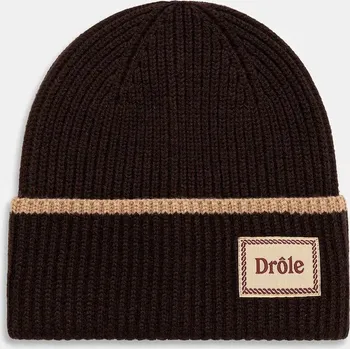 Čepice Vlněná čepice Drôle de Monsieur Le Bonnet Laine I.BN104.WO007 hnědá 89X, vel. ONE SIZE