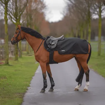 Jezdectví BUSSE Deka bederní Rain FX BUSSE, 0 g, černá Délka zad: 135 cm