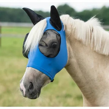 Jezdectví BUSSE Maska proti hmyzu Twin Fit Flexi BUSSE, s ochranou uší, denim PONY