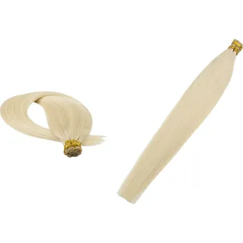 Příčesek Přírodní vlasy černé BestHair kroužky 50 cm