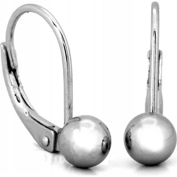 Náušnice Stříbrné náušnice 925 jemné s anglickým zapínáním a kuličkou