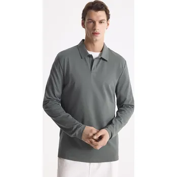 Reserved - Polo s mercerovanou bavlnou - zelená - 605IM-87X - 605IM-87X-XXL