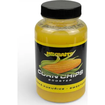 Návnadové aroma Mikbaits Corn Chips booster 250ml - Sladká kukuřice