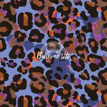 Úplet, Modrohnědý leopard (E) (Top kvalitní úplet Bella digitisk)