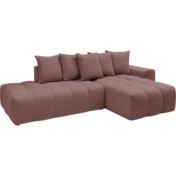 Pohovka Bobochic Paris Růžová rohová pohovka Mont-Blanc 313 cm, pravá