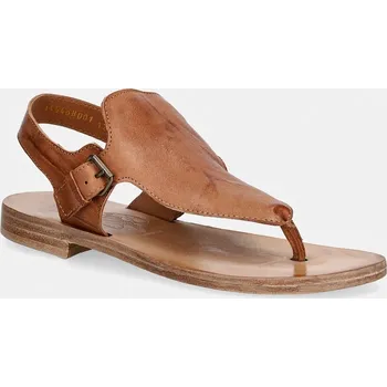 Dámské sandále Kožené sandály Fly London MAEL468FLY P145468001 hnědá 88X, EUR 39