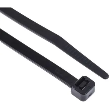 Stahovací páska Kabelová vázací páska Tepelně stabilizované 160mm 4,8 mm Černá Nylon 66 RS PRO