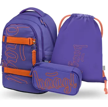 Set školních potřeb Baagl Školní set Skate Max Orange