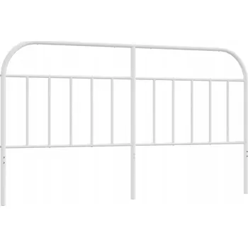 VidaXL Kovové čelo, bílé, 180 cm