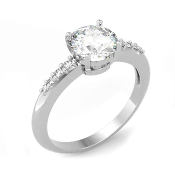 Prsten SOLUNA Nadčasový stříbrný prsten se zirkony GRANDI VELIKOST: 53 - ⌀ 16,9 mm