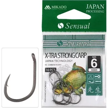 Rybářský háček MIKADO Háček Sensual X-Tra Strong Carp #6 10ks (MIKADO Háček Sensual X-Tra Strong Carp #6 10ks)