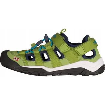 Dětská móda Trollkids dětské sandály textilní zelené velikost 27