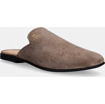 Dámské pantofle Semišové pantofle Marc O'Polo Safina 10B 60218673705325 hnědá 89X, EUR 42