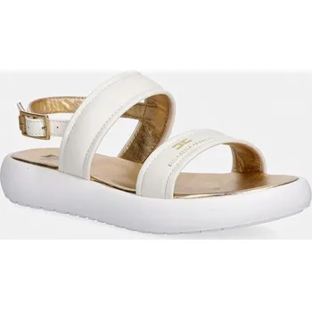 Dívčí sandály Dětské kožené sandály Elisabetta Franchi F4A2.E0583.30.34 béžová 01X, EUR 32