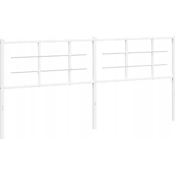 VidaXL Kovové čelo, bílé, 200 cm