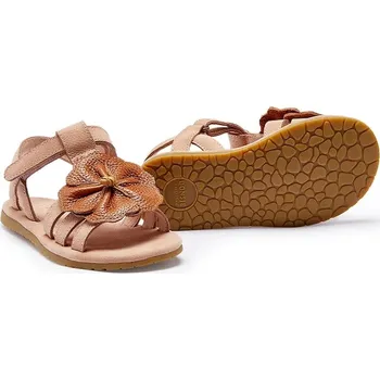 Dívčí sandály Dětské kožené sandály Donsje Iles Fields Sandals Hibiscus 2025106 růžová 03X, EUR 27