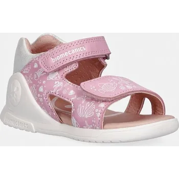 Dívčí sandály Dětské kožené sandály Biomecanics 262142 růžová 30X, EUR 19